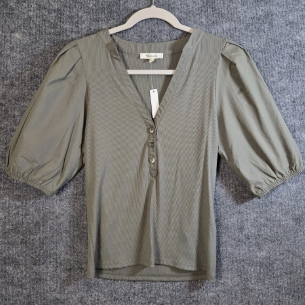 Elegant Olive Green Women's Top